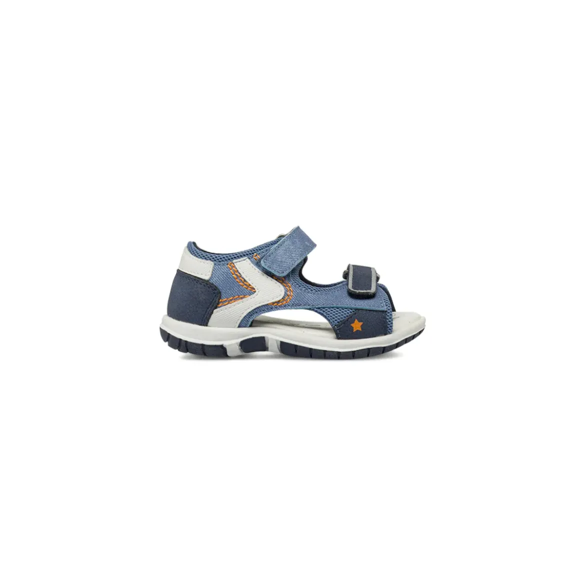 Sandali Primi Passi Bambino Blu in mesh e doppio cinturino Chicco