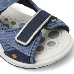 Sandali Primi Passi Bambino Blu in mesh e doppio cinturino Chicco