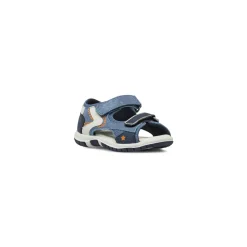 Sandali Primi Passi Bambino Blu in mesh e doppio cinturino Chicco