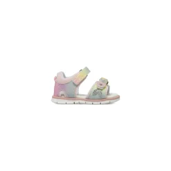 Sandali Primi passi da Bambina multicolore glitterati con fiori Chicco