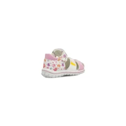 Sandali Primi passi da Bambina bianchi con stampe di cuori Primigi