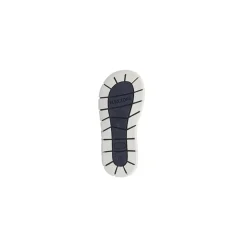 Sandali primi passi da Bambino blu effetto denim con strappo Chicco