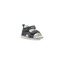 Sandali primi passi da Bambino blu con soletta in pelle Lumberjack