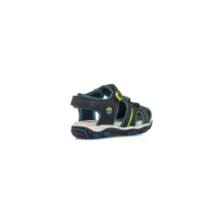 Sandali primi passi da Bambino blu con soletta in pelle Lumberjack