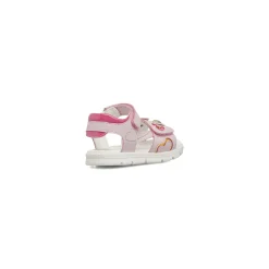 Sandali rosa da Bambina con cuori e cinturino a strappo Lumberjack