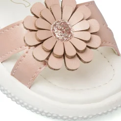 Sandali Rosa da Bambina con fiore in rilievo Le scarpe di Alice