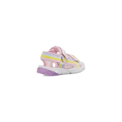 Sandali rosa da Bambina con patch unicorno e arcobaleno Unicorno