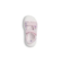 Sandali rosa da Bambina con ricami multicolor e strappo Lumberjack