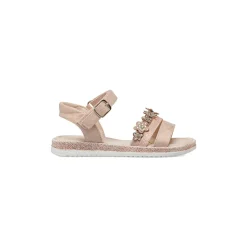 Sandali rosa glitter da Bambina con fiori e strass Le scarpe di Alice