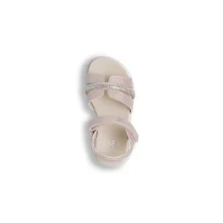 Sandali rosa perlati da Bambina con strass Le scarpe di Alice