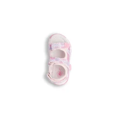 Sandali rosa Primi Passi Bambina con fiori e glitter Le Scarpe di Alice