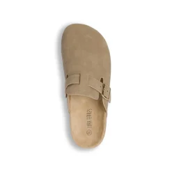 Sandali sabot beige da Donna con fibbia dorata Lora Ferres