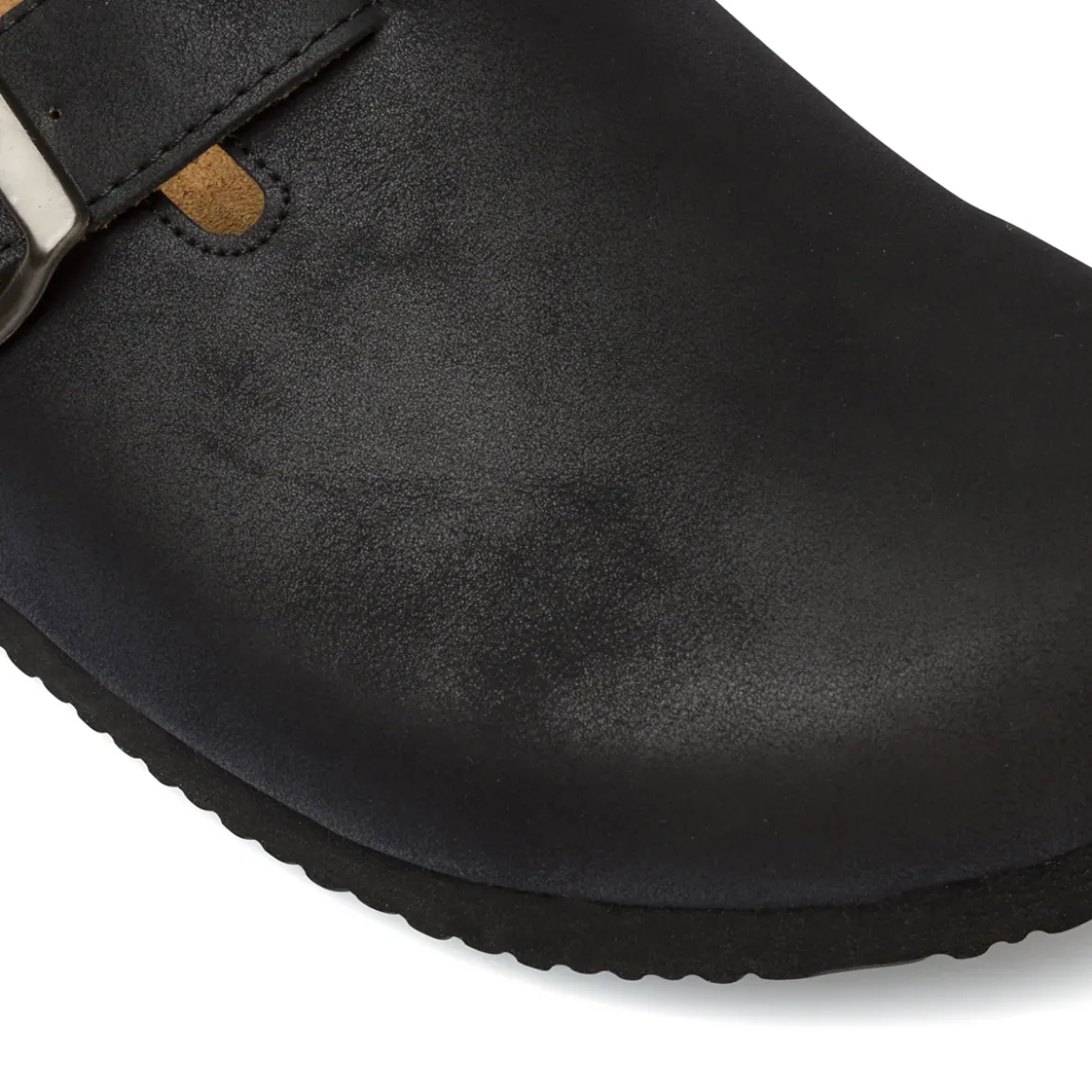 Sandali sabot neri da Uomo con soletta in pelle Riflessi Urbani