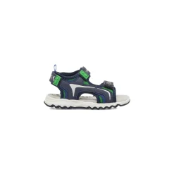 Sandali sportivi blu da Bambino con dettagli verdi Lumberjack