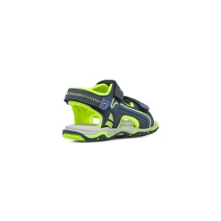 Sandali sportivi da Ragazzo blu e verde lime con logo Navigare