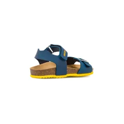 Sandali traspiranti blu con fibbie da Ragazzo Geox