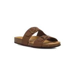 Sandali traspiranti marroni in pelle da donna Geox Brionia