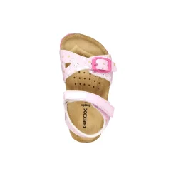 Sandali traspiranti rosa da Bambina con stampa unicorni Geox
