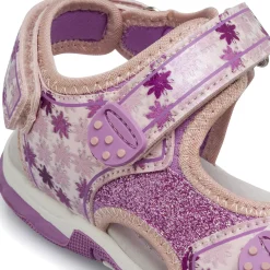 Sandali viola e lilla da Ragazza con inserti glitter Dieci Baci