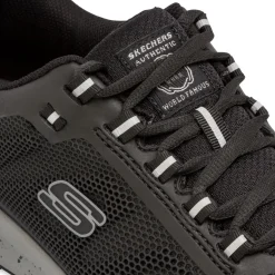 Scarpe antinfortunistiche nere e grigie da Uomo in Memory Foam Skechers Work