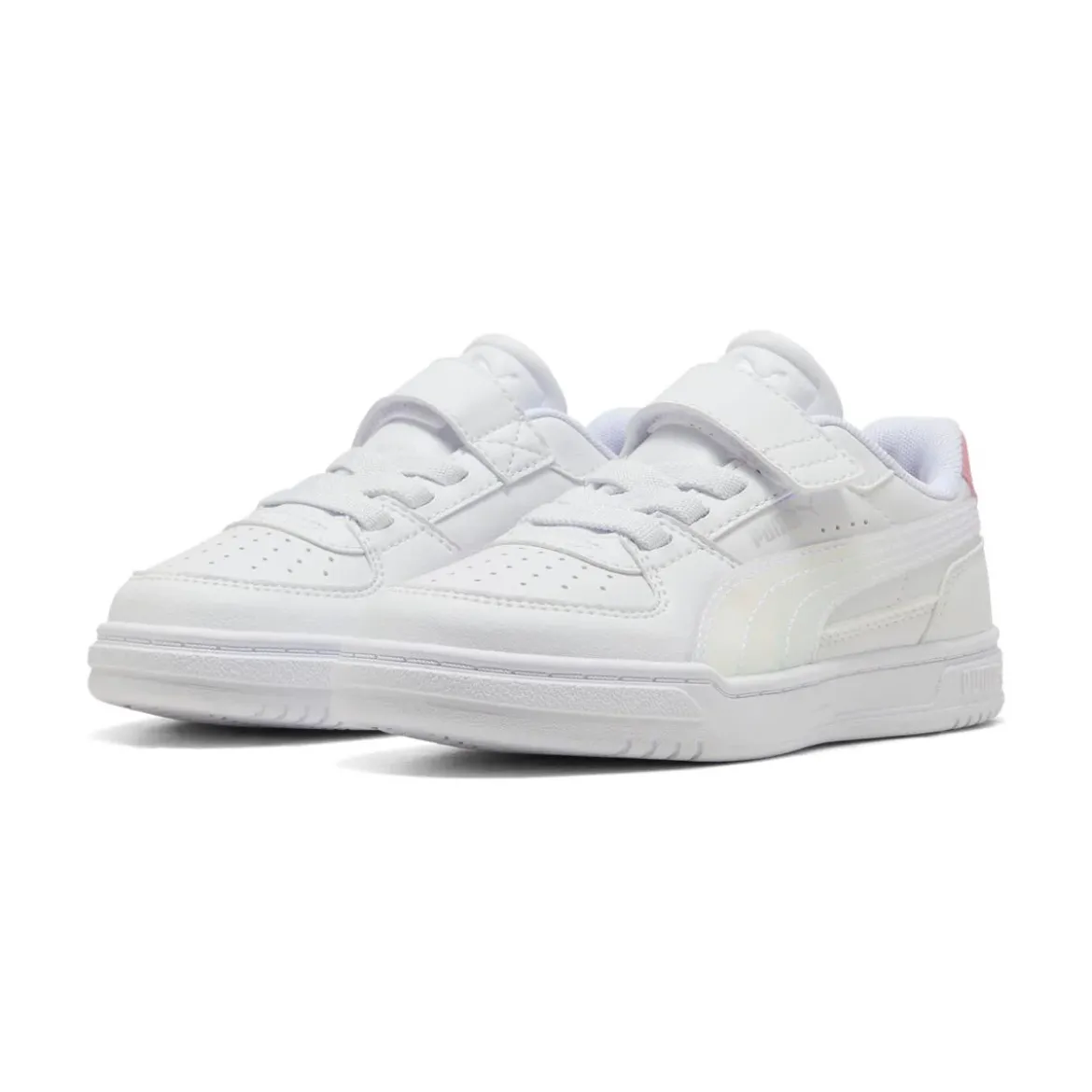 Scarpe Bambina Bianche con Dettagli Iridescenti Puma Caven III Holo
