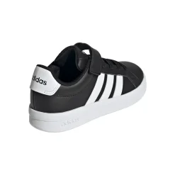 Scarpe Bambino Nere con chiusura Strappo adidas Grand Court 3.0