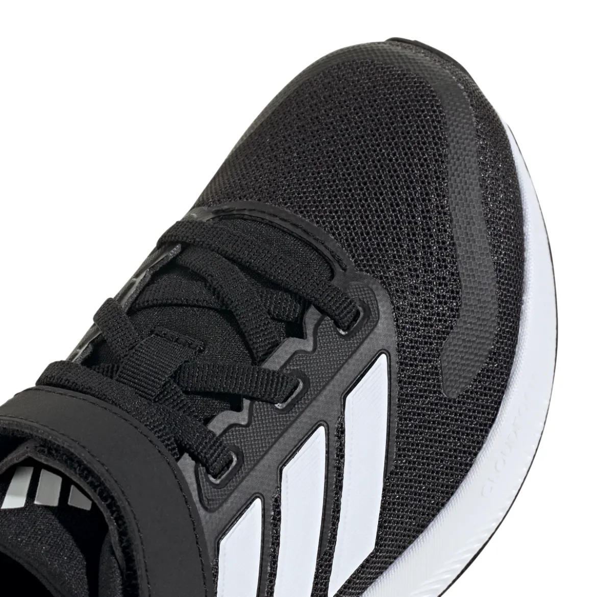 Scarpe Bambino Nere con Strappo e Cloudfoam adidas Runfalcon 5