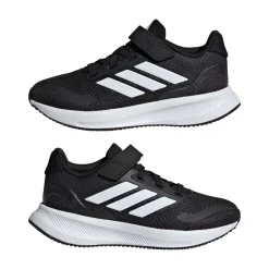 Scarpe Bambino Nere con Strappo e Cloudfoam adidas Runfalcon 5