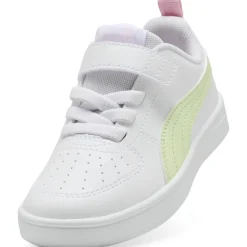 Scarpe bianche da Bambina con strappo e dettagli colorati Puma Rickie