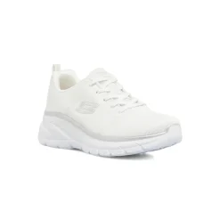 Scarpe bianche da Donna in tessuto mesh Skechers fashion Fit 2.0