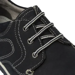 Scarpe casual da uomo blu con cuciture a contrasto La Cuoieria
