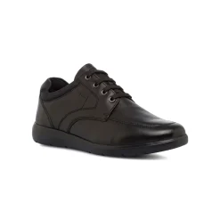 Scarpe casual da uomo nere con logo laterale Geox
