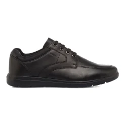 Scarpe casual da uomo nere con logo laterale Geox