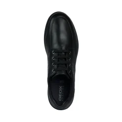 Scarpe casual da uomo nere con logo laterale Geox