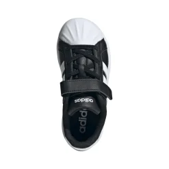Scarpe da bambino nere adidas STREETTALK con strappo