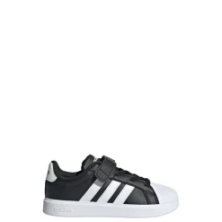 Scarpe da bambino nere adidas STREETTALK con strappo