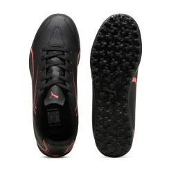 Scarpe da calcetto da Ragazzo Nere con logo Arancione Puma Vitoria