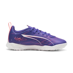 Scarpe da calcetto da ragazzo viola Puma Ultra 5