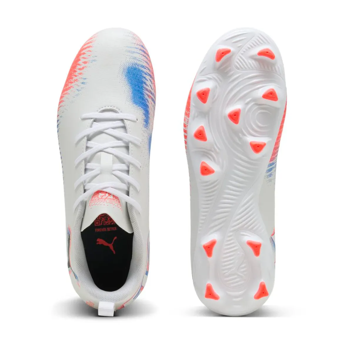 Scarpe da Calcio bianche da Bambino Puma Future 8 Play FG/AG