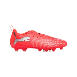 Scarpe da calcio da Ragazzo rosse Puma FUTURE 9 PLAY FG/AG
