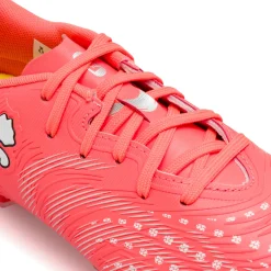 Scarpe da calcio da Ragazzo rosse Puma FUTURE 9 PLAY FG/AG