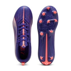 Scarpe da calcio da ragazzo viola Puma Ultra 5