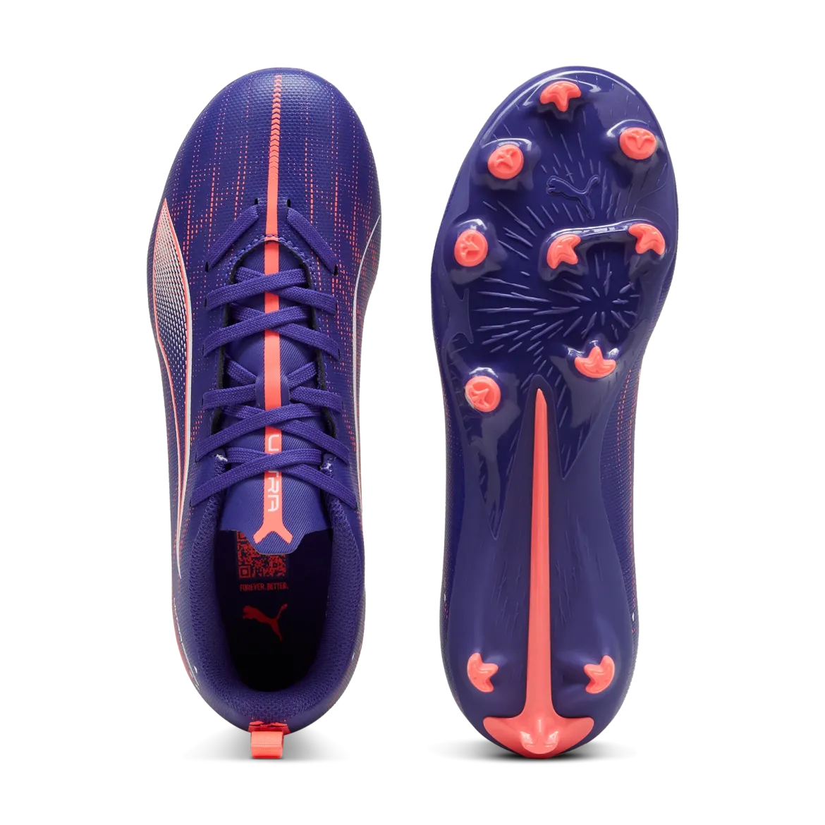 Scarpe da calcio da ragazzo viola Puma Ultra 5