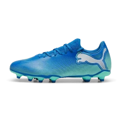 Scarpe da calcio da uomo blu e azzurre per terreni duri Puma Future 7