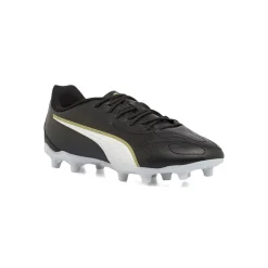 Scarpe da calcio da Uomo nere con inserti bianchi Puma King FG/AG