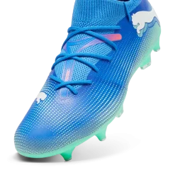 Scarpe da calcio per terreni duri da uomo blu e azzurre Puma Future 7