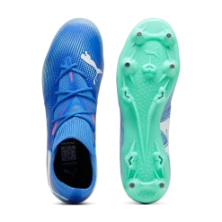 Scarpe da calcio per terreni duri da uomo blu e azzurre Puma Future 7