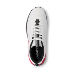 Scarpe da ginnastica bianche da Uomo con dettagli e logo Rosso Ducati