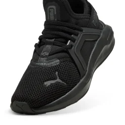 Scarpe da ginnastica da bambino nere con logo Puma Enzo Softride 5