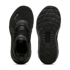 Scarpe da ginnastica da bambino nere con logo Puma Enzo Softride 5